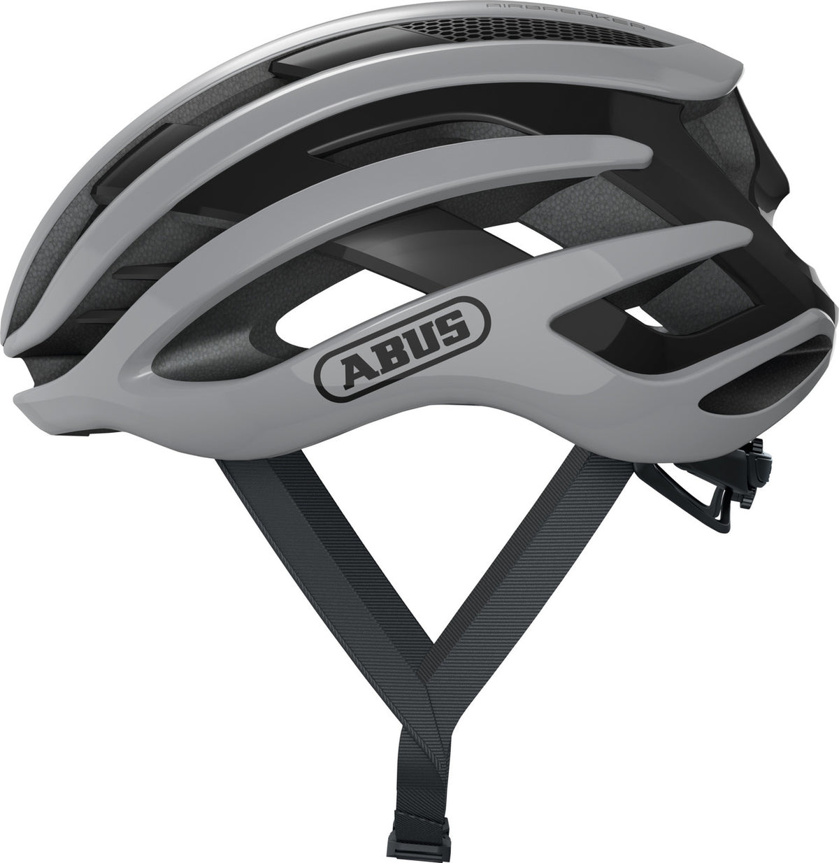 ABUS AirBreaker Elite Road Bicycle Helmet | Race Grey