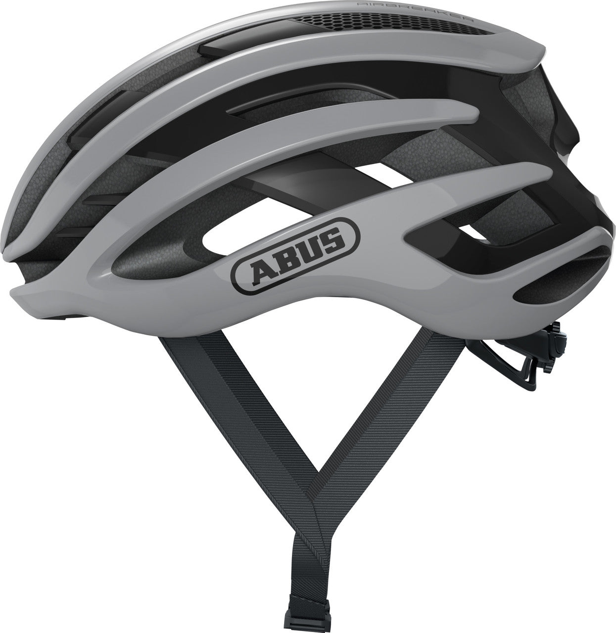 ABUS AirBreaker Elite Road Bicycle Helmet | Race Grey