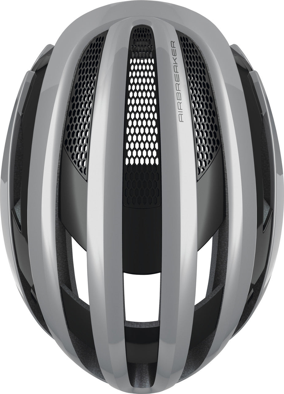 ABUS AirBreaker Elite Road Bicycle Helmet | Race Grey