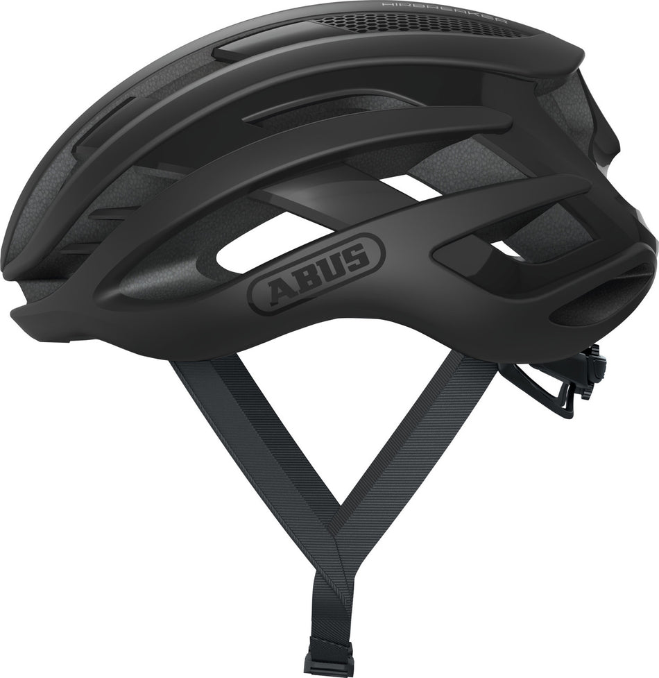 ABUS AirBreaker Elite Road Bicycle Helmet | Velvet Black
