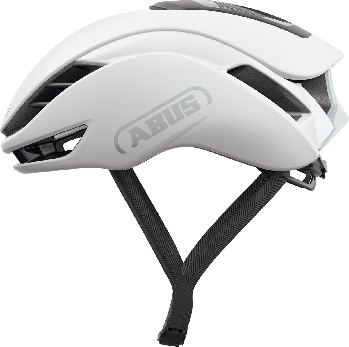 ABUS GameChanger 2.0 Road Aero Elite Bicycle Helmet in Shiny White