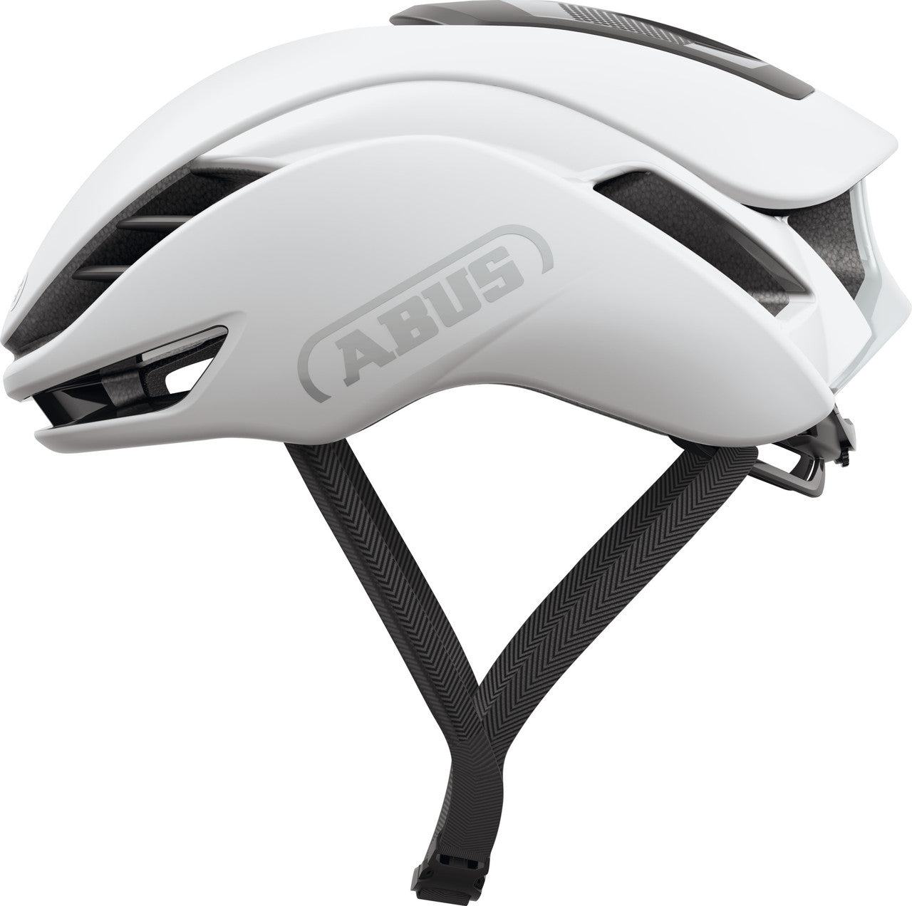 ABUS GameChanger 2.0 Road Aero Elite Bicycle Helmet in Shiny White
