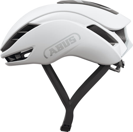 ABUS GameChanger 2.0 Road Aero Elite Bicycle Helmet in Shiny White