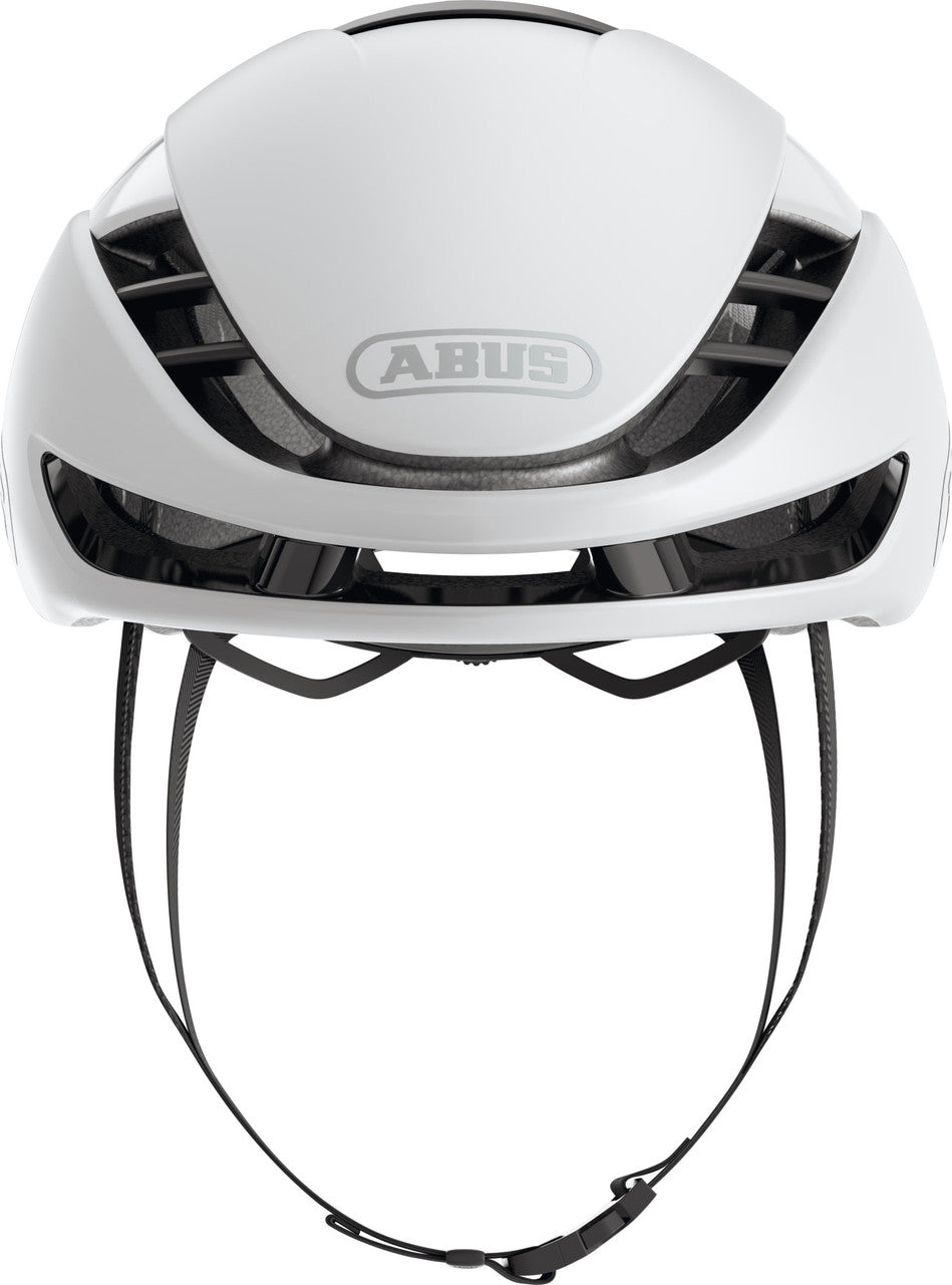 ABUS GameChanger 2.0 Road Aero Elite Bicycle Helmet in Shiny White
