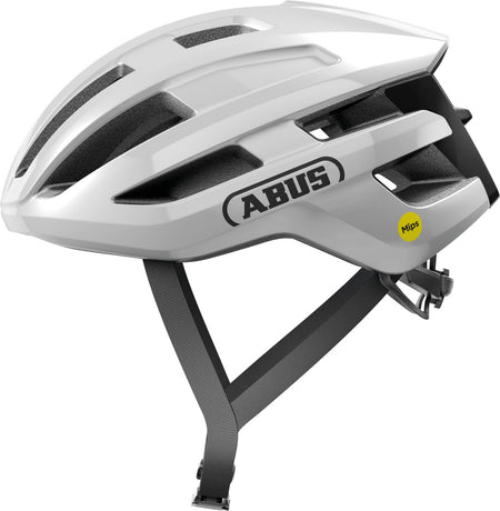 ABUS Powerdome MIPS Road Helmet in Shiny White