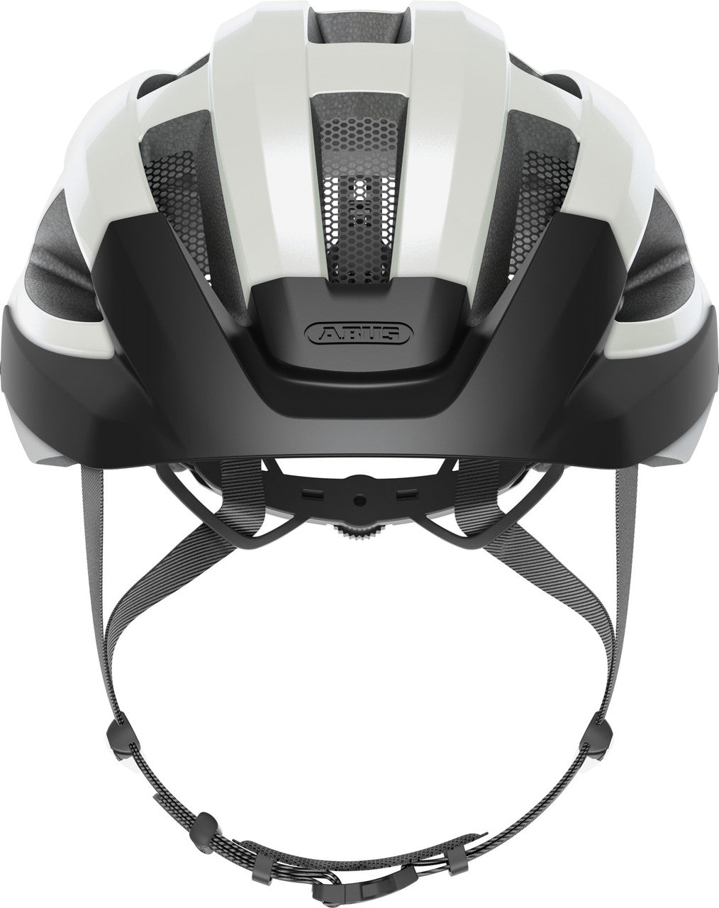ABUS Macator Road Bicycle Helmet in Pearl White