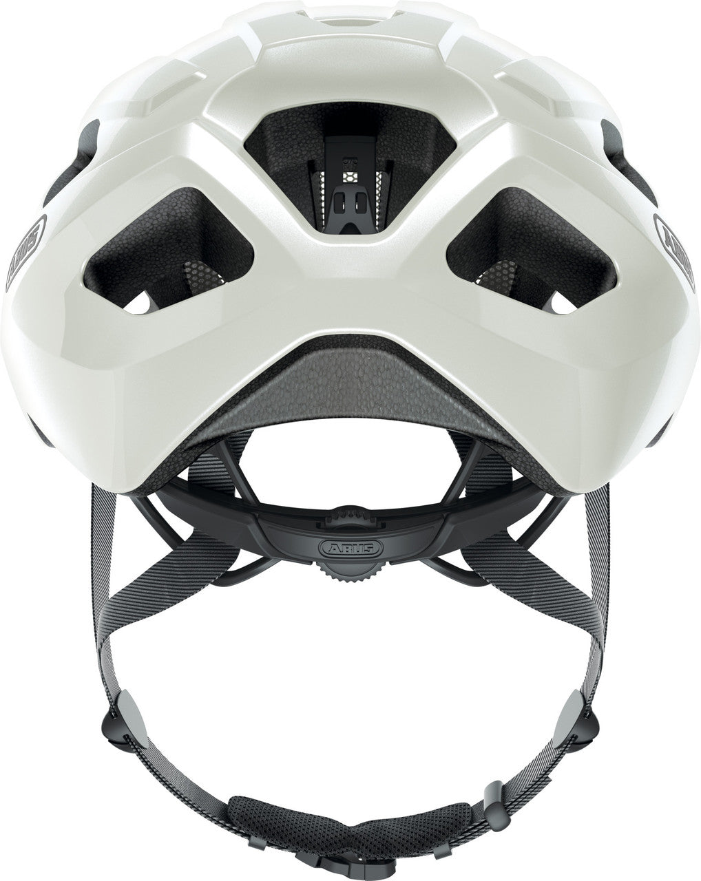 ABUS Macator Road Bicycle Helmet in Pearl White