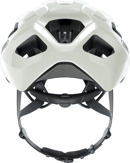 ABUS Macator Road Bicycle Helmet in Pearl White