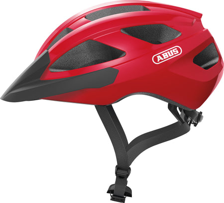 ABUS Macator Road Bicycle Helmet in Blaze Red