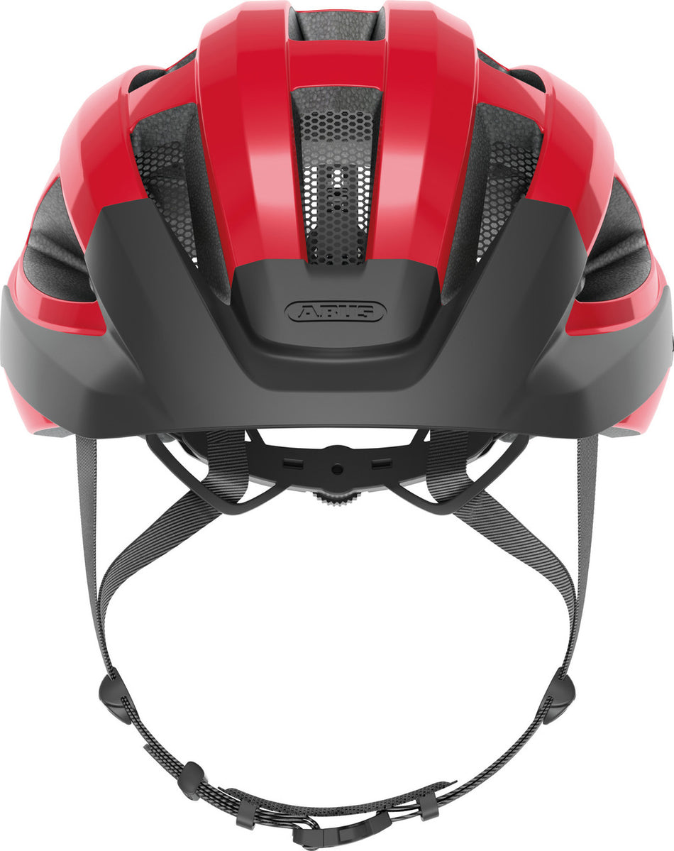 ABUS Macator Road Bicycle Helmet in Blaze Red