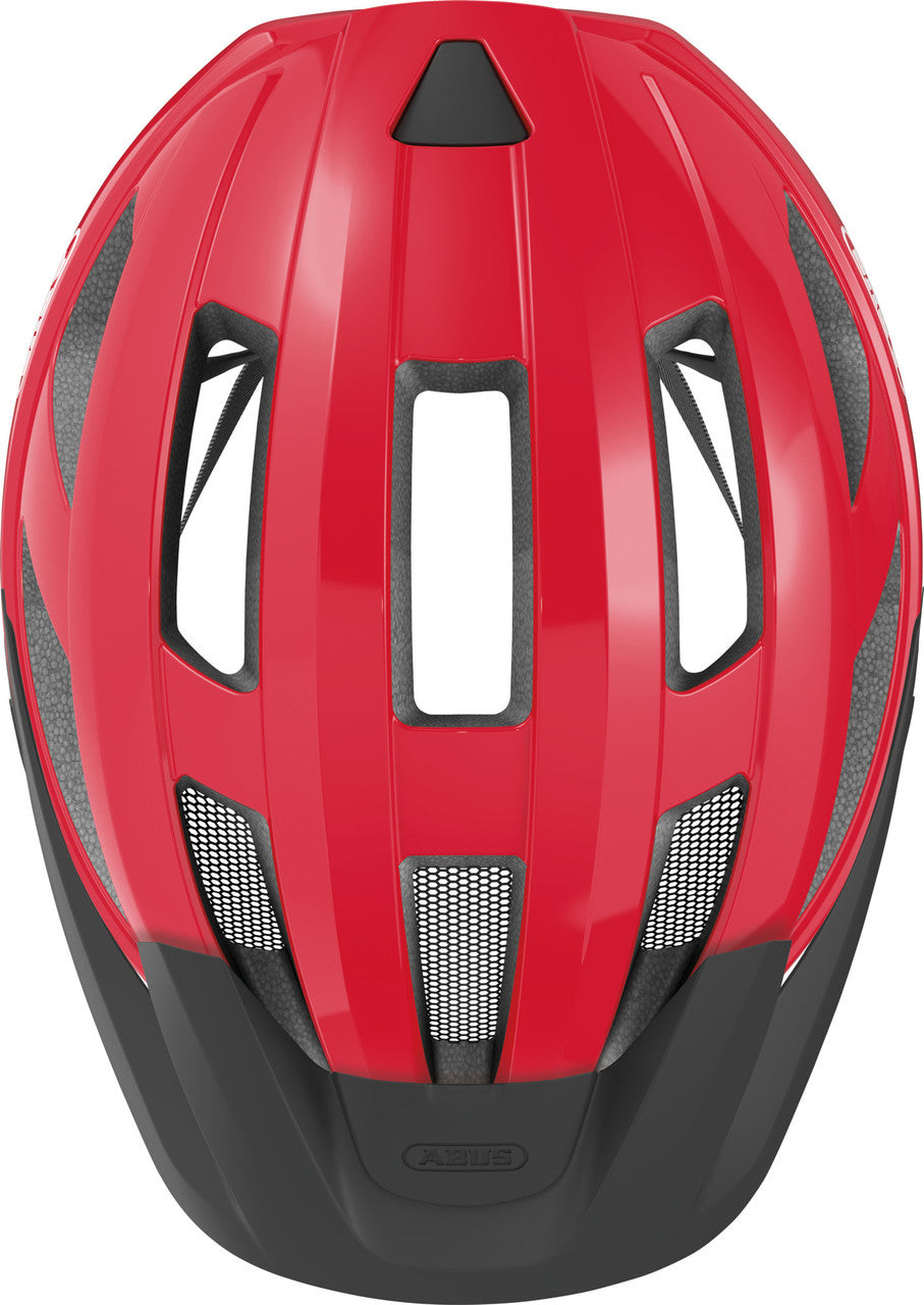 ABUS Macator Road Bicycle Helmet in Blaze Red