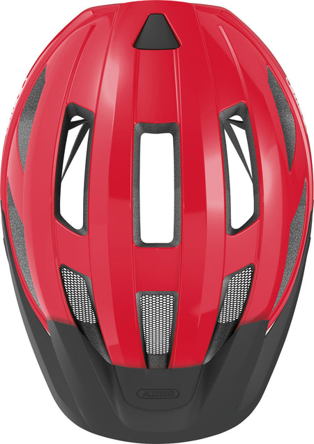 ABUS Macator Road Bicycle Helmet in Blaze Red