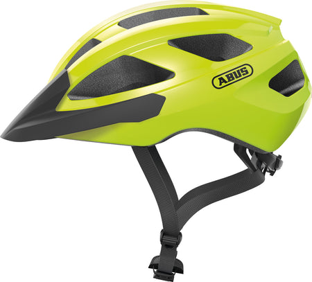 ABUS Macator Road Bicycle Helmet in Signal Yellow
