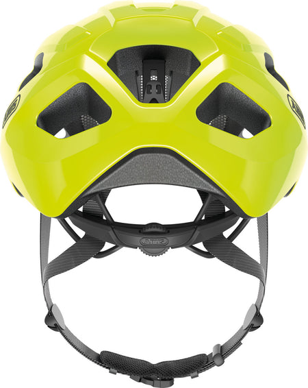 ABUS Macator Road Bicycle Helmet in Signal Yellow