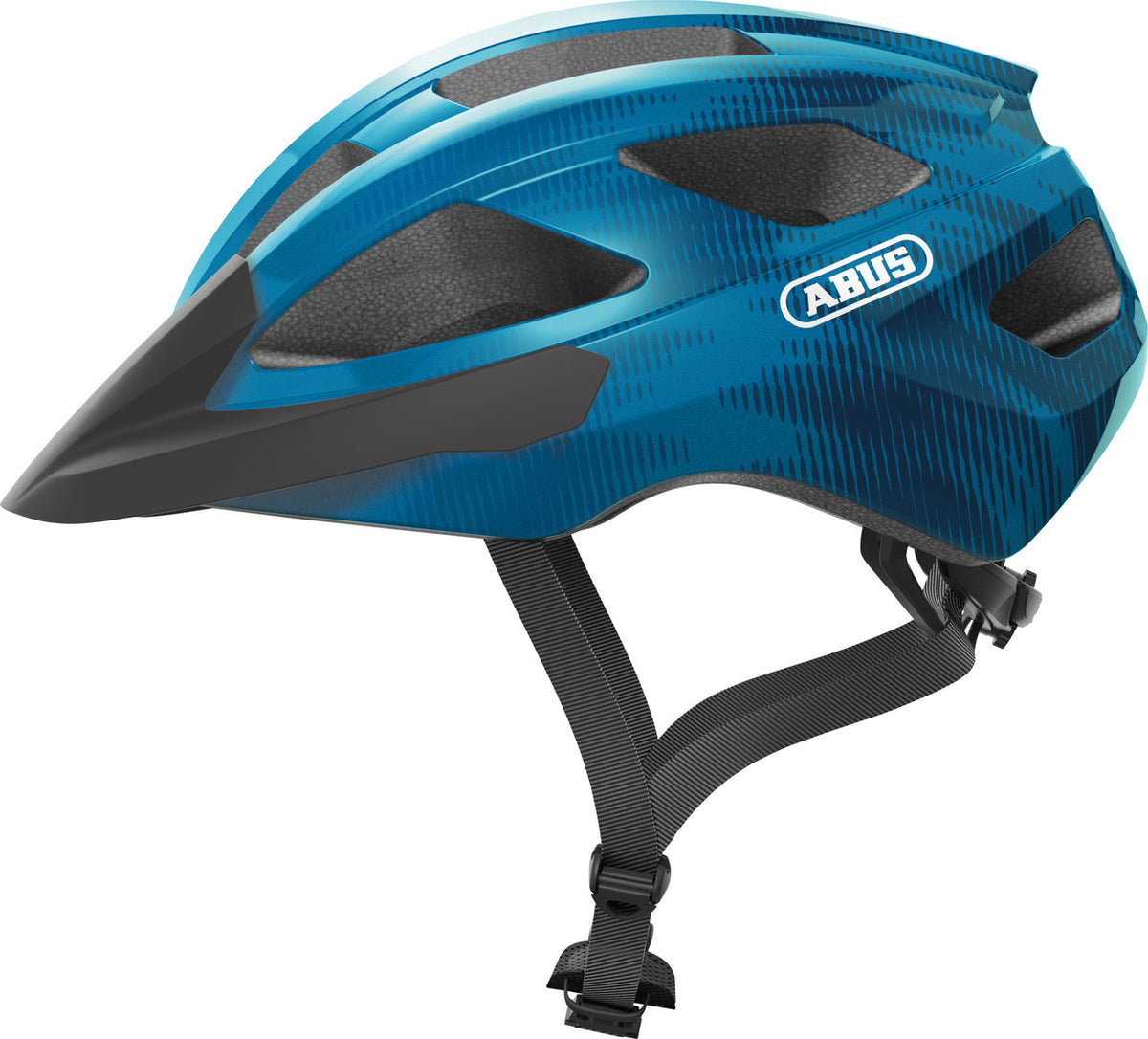 ABUS Macator Road Bicycle Helmet in Steel Blue