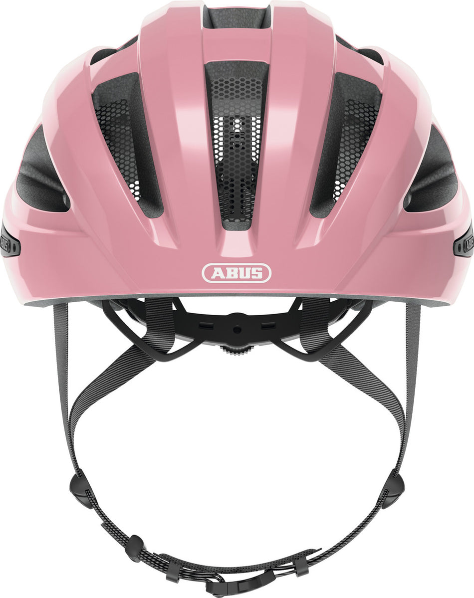 ABUS Macator Road Bicycle Helmet in Shiny Rose