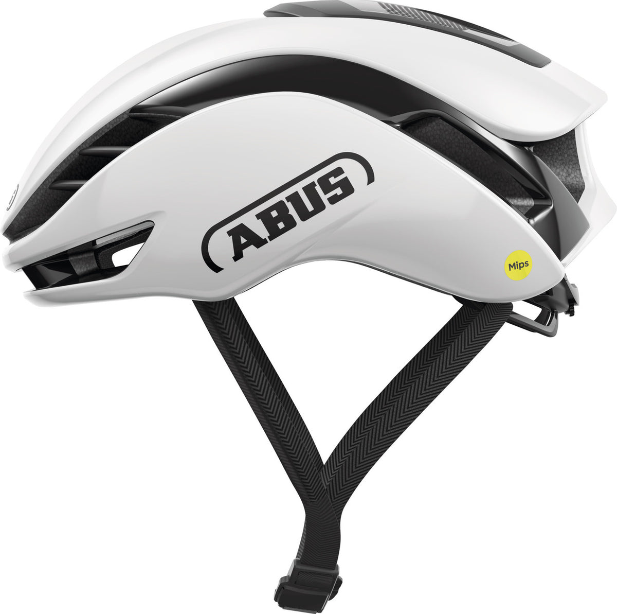 ABUS MIPS GameChanger 2.0 Road Aero Elite Bicycle Helmet in Shiny White