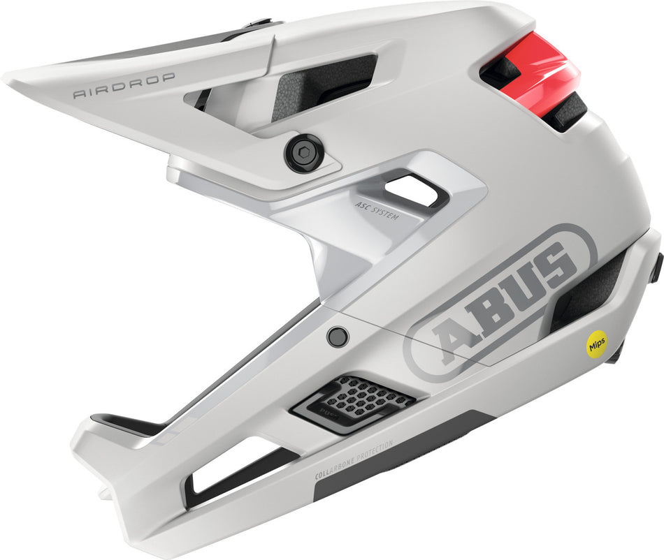 ABUS AirDrop MIPS MTB Full Face Elite Helmet | Polar White