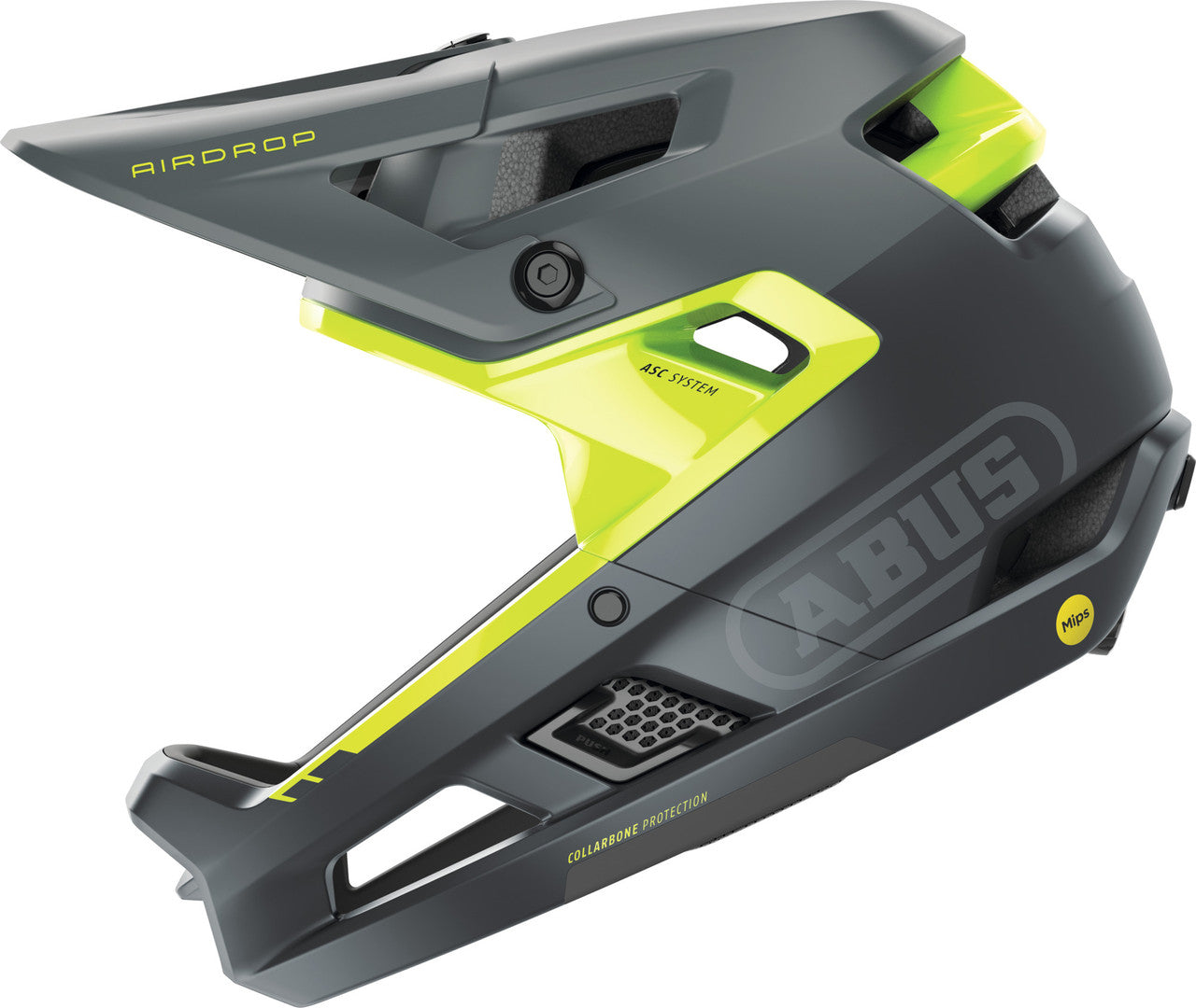 ABUS AirDrop MIPS MTB Full Face Elite Helmet | Concrete Grey