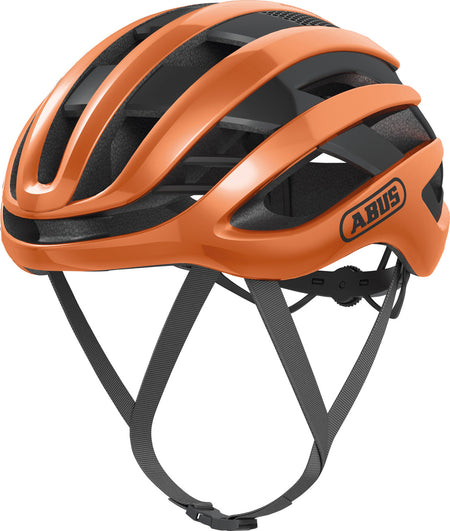 ABUS AirBreaker Elite Road Bicycle Helmet | Goldfish Orange