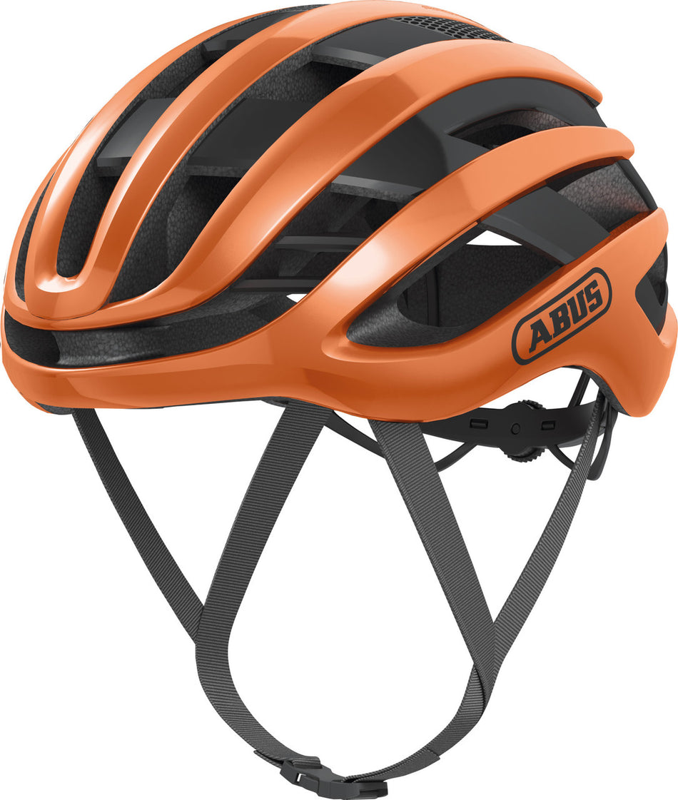ABUS AirBreaker Elite Road Bicycle Helmet | Goldfish Orange