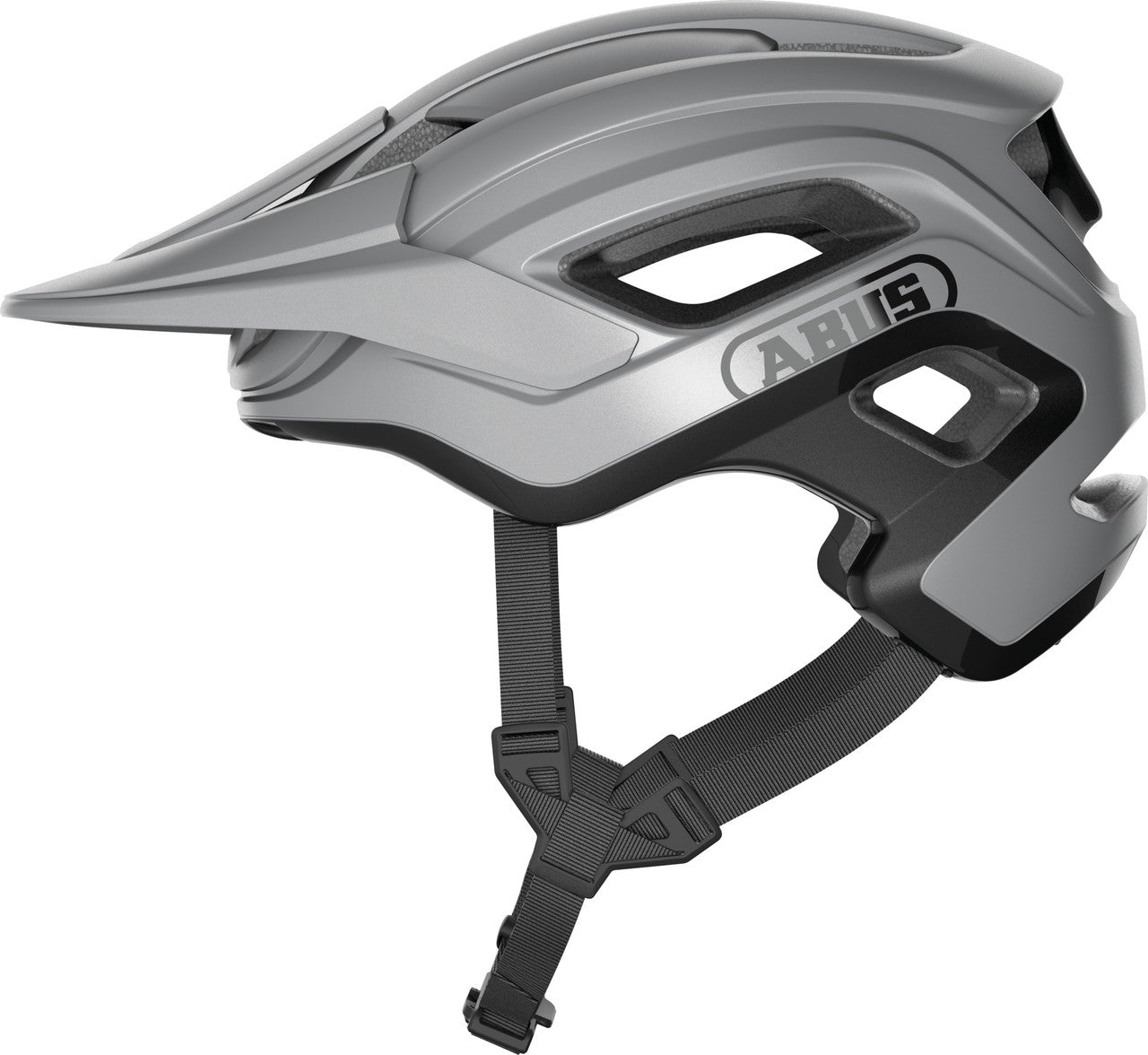 ABUS Cliffhanger MTB Bicycle Helmet | Ti Silver