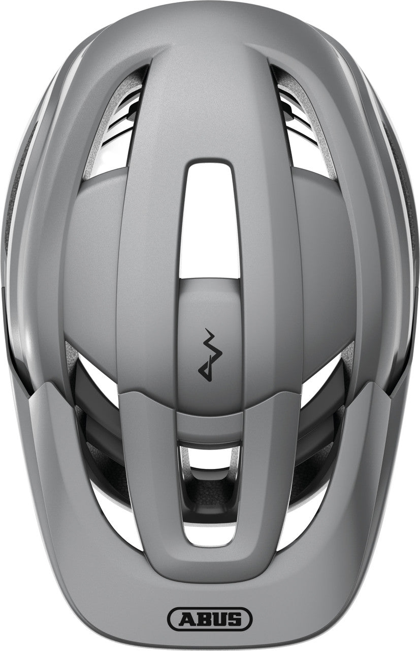 ABUS Cliffhanger MTB Bicycle Helmet | Ti Silver