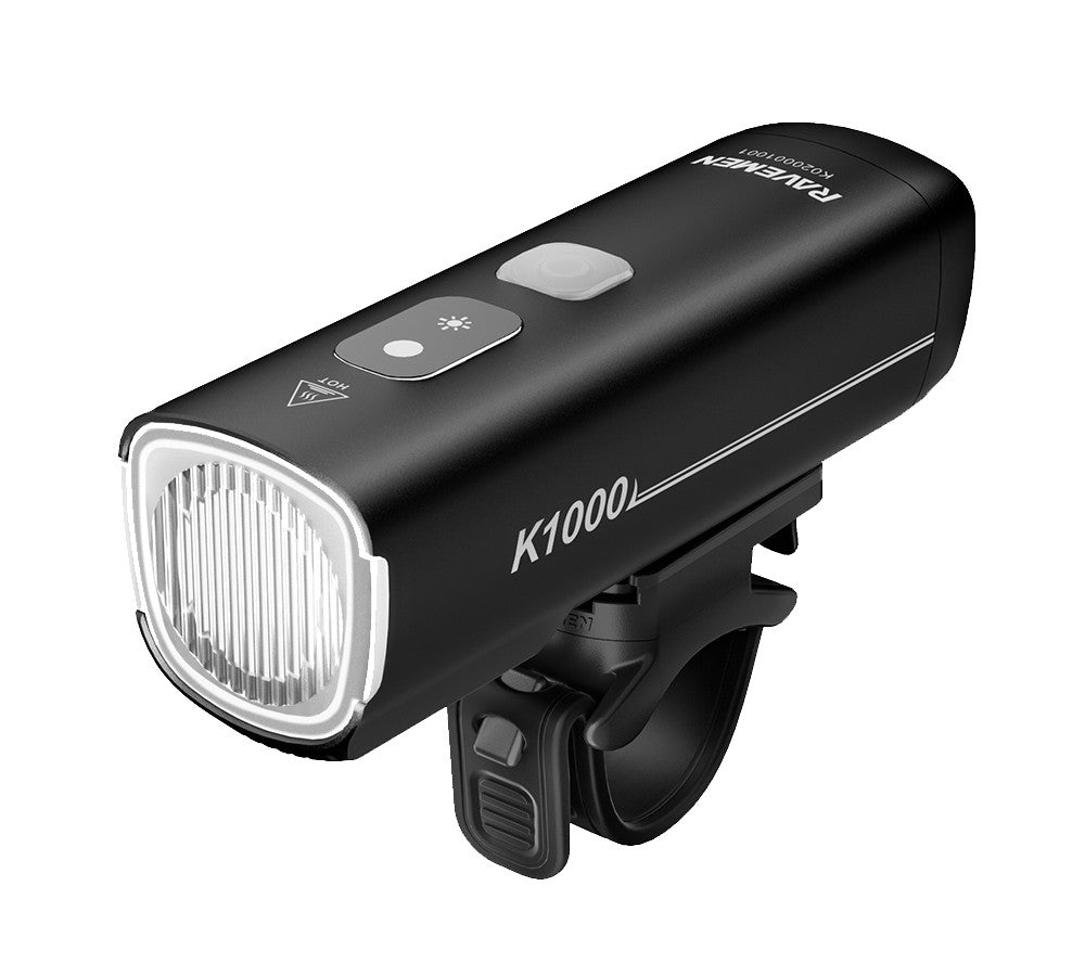 Ravemen K1000 USB Rechargeable AI Nighttime 1000 Lumen Bicycle Front Light