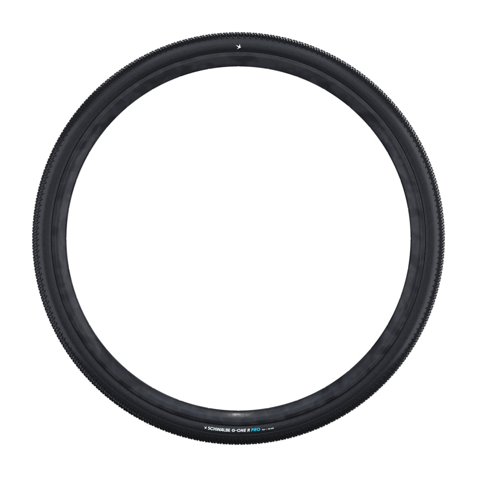 Schwalbe G-One R Pro TLR Race Evo V-Guard Gravel Folding Tyre in Black