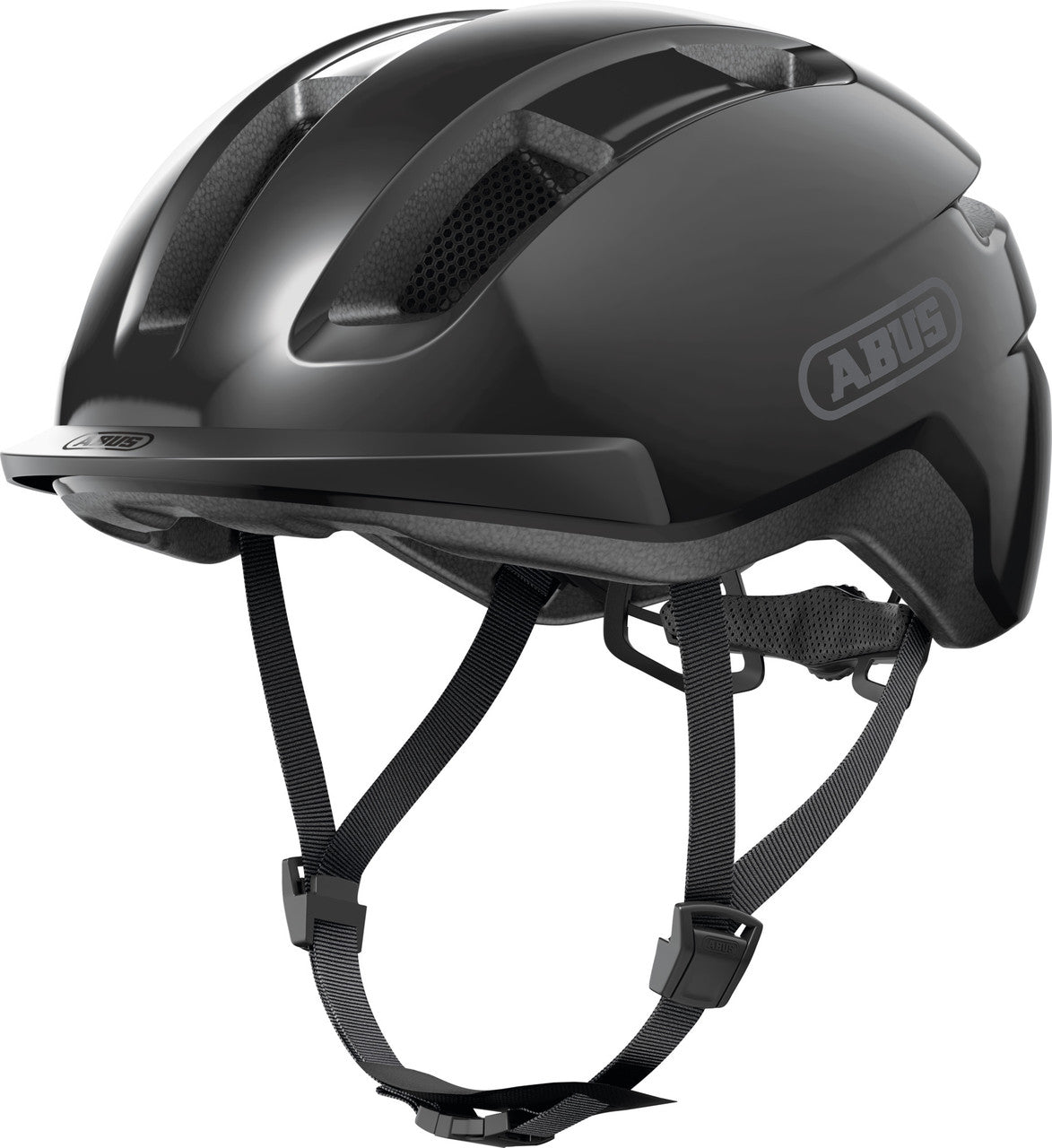 ABUS Purl-Y Urban Bicycle Helmet in Shiny Black