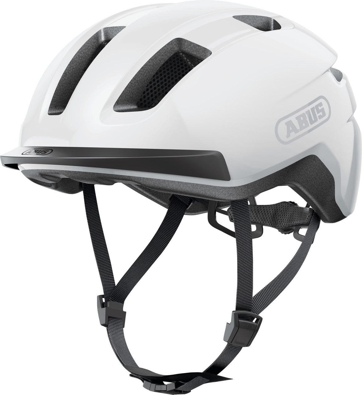 ABUS Purl-Y Urban Bicycle Helmet in Shiny White