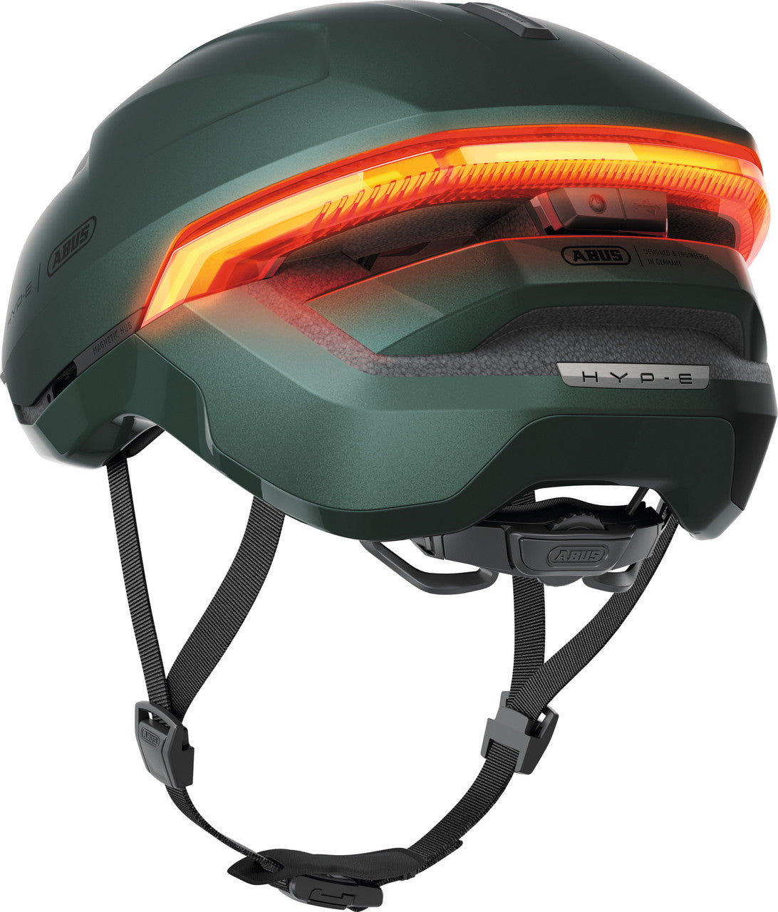 ABUS HYP-E Urban Commuting Helmet in Jungle Green