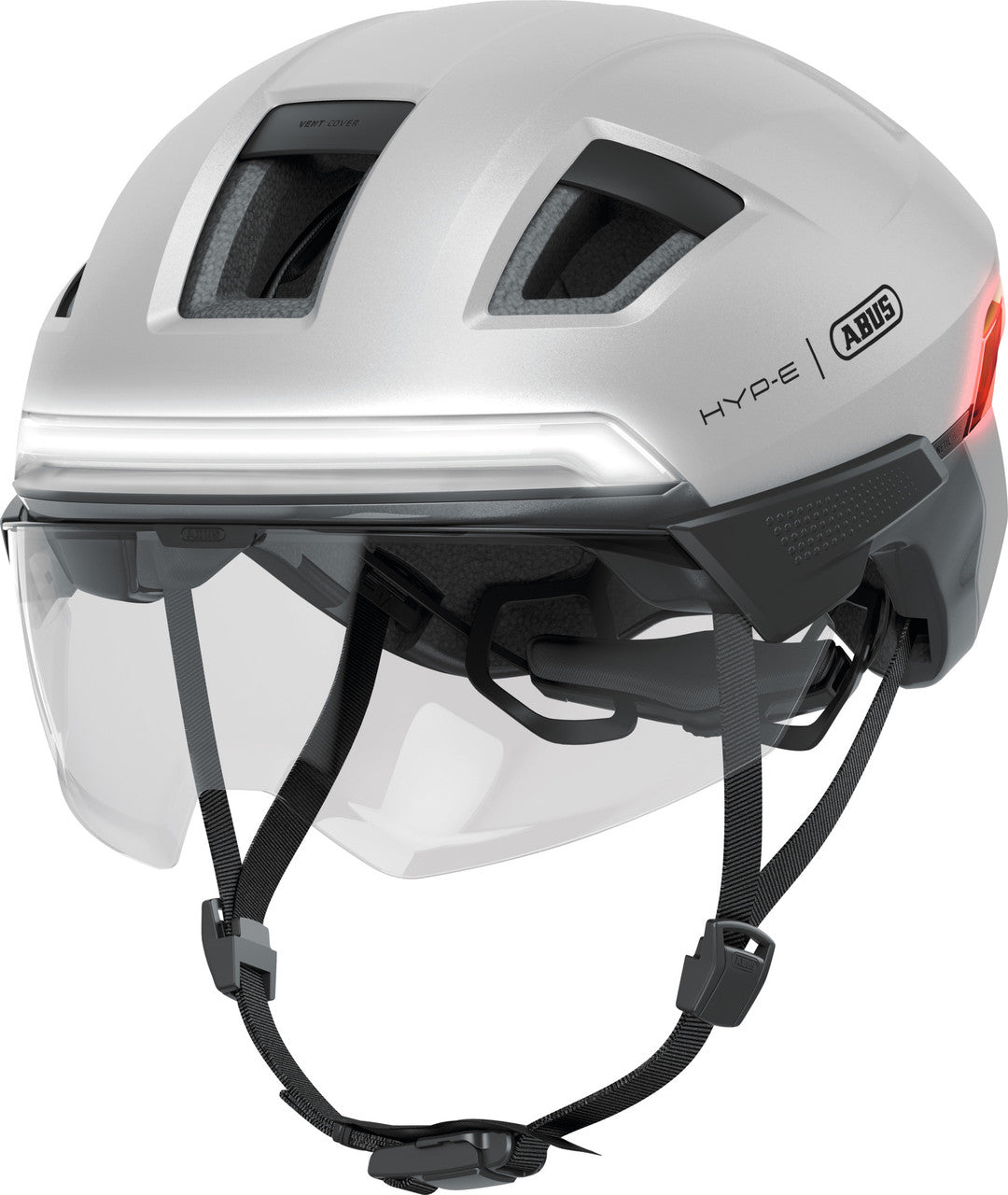 ABUS HYP-E ACE Urban The Ultimate Safe Commuting Helmet in Gleam Silver ( DUE THIS SUMMER )