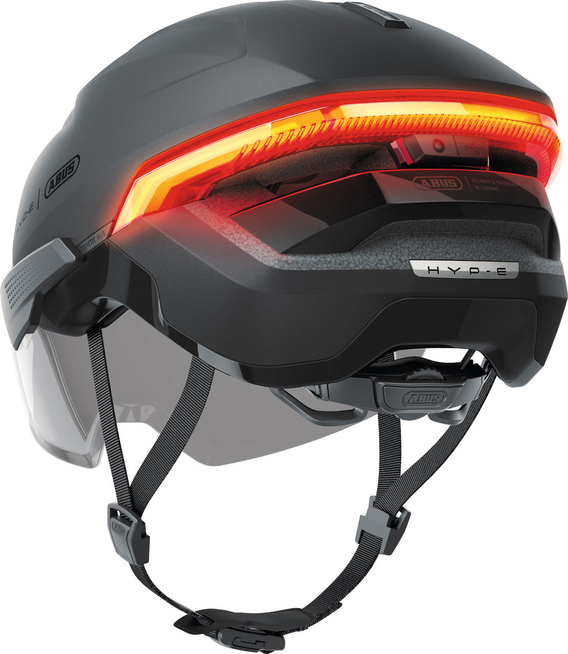ABUS HYP-E ACE Urban The Ultimate Safe Commuting Helmet in Volcano Titan ( DUE THIS SUMMER )