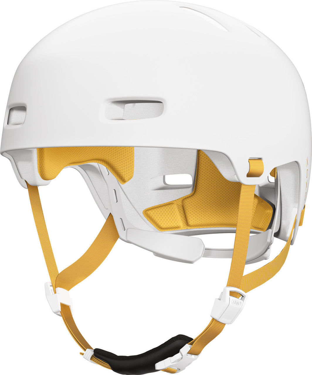 ABUS XOXO Urban Skater-Look Helmet in Polar White