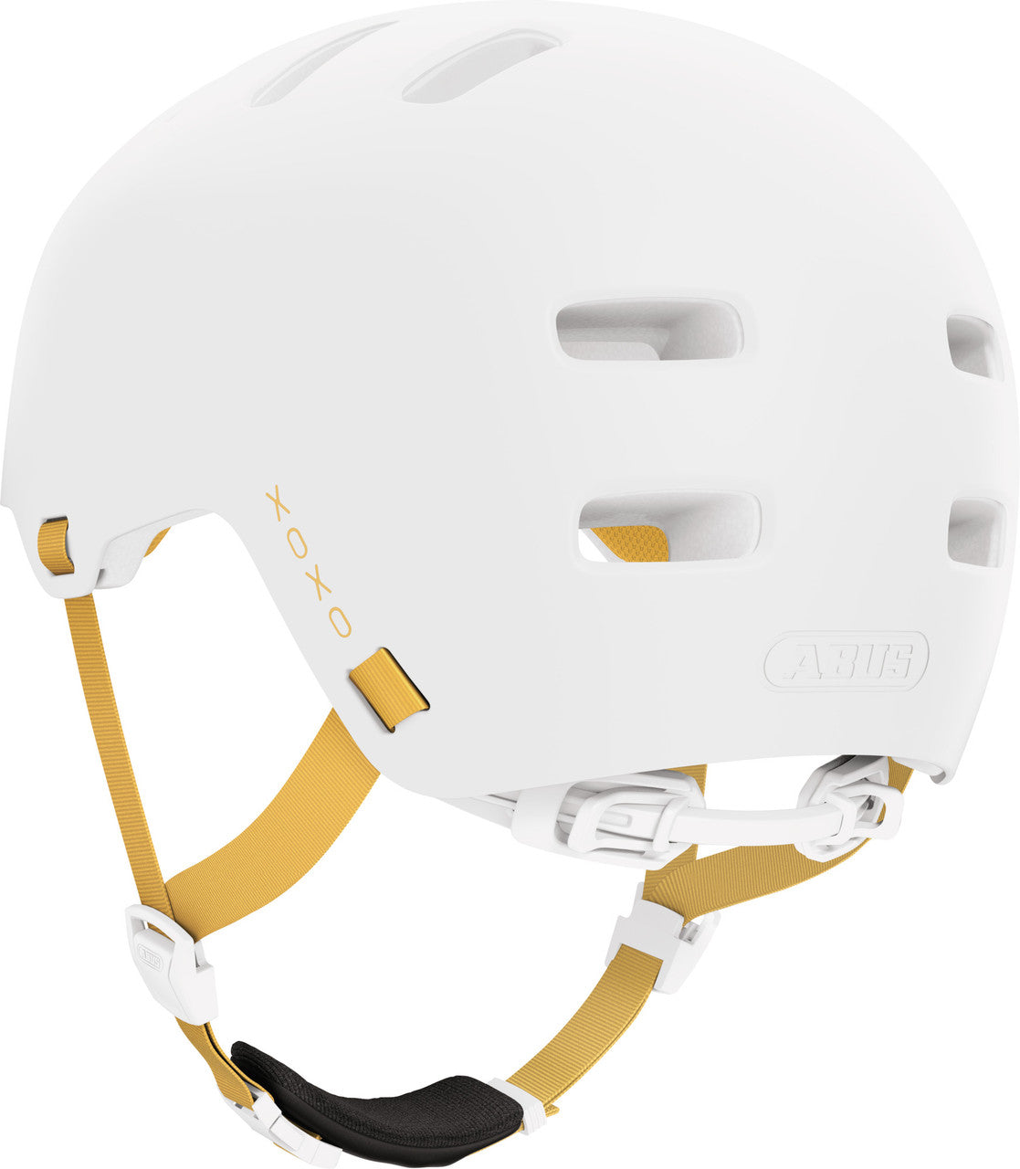 ABUS XOXO Urban Skater-Look Helmet in Polar White