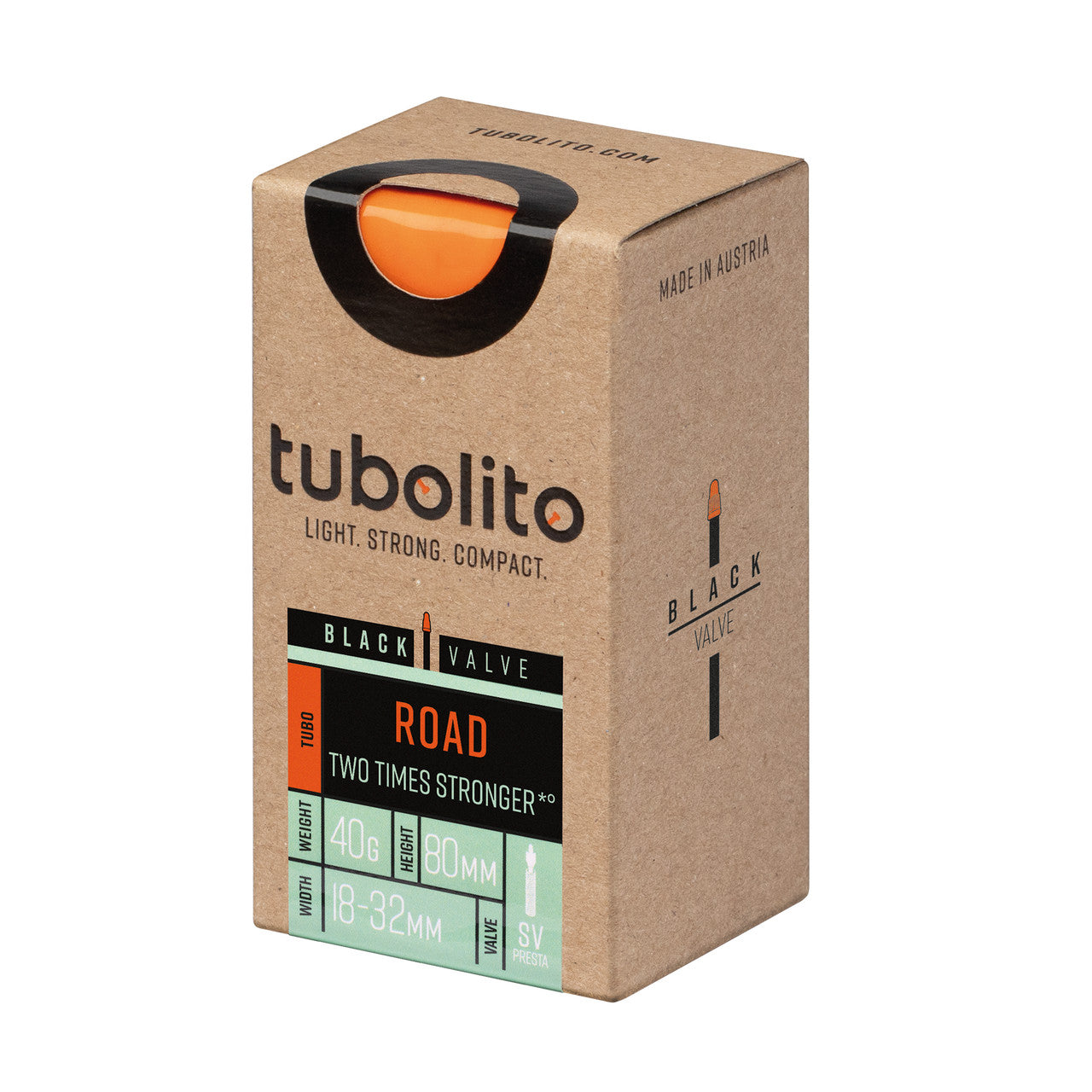 Tubolito Tubo 700C Road 700 x 18-32mm Black Presta Valve Inner Tube