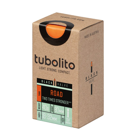 Tubolito Tubo 700C Road 700 x 18-32mm Black Presta Valve Inner Tube