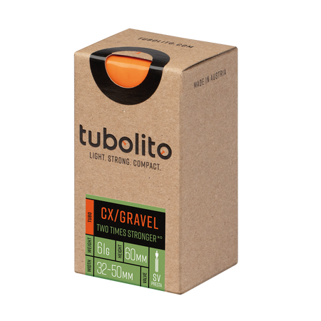 Tubolito Tubo CX/Gravel 700C/29"/27.5" 32-50mm 60mm Presta Valve Orange Inner Tube