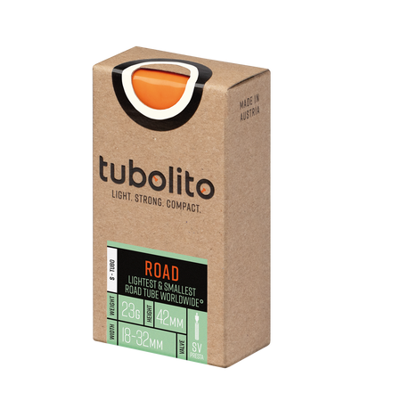 Tubolito S-Tubo 700C Road 700 x 18-32mm Presta Valve Orange Inner Tube