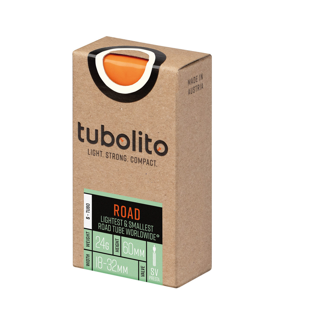 Tubolito S-Tubo 700C Road 700 x 18-32mm Presta Valve Orange Inner Tube