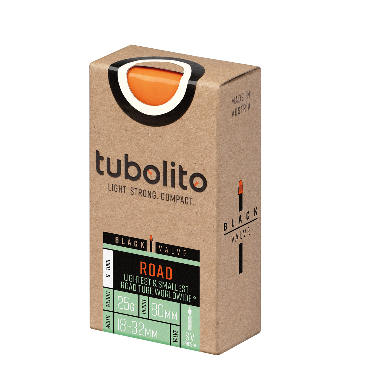 Tubolito S-Tubo 700C Road 700 x 18-32mm Presta Black Valve Inner Tube