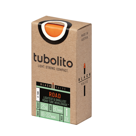 Tubolito S-Tubo 700C Road 700 x 18-32mm Presta Black Valve Inner Tube