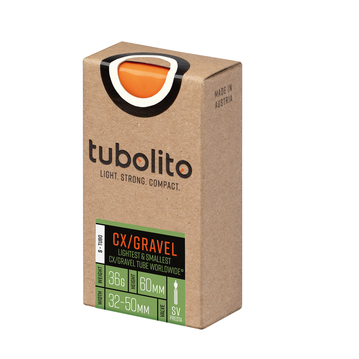 Tubolito S-Tubo CX/Gravel 700C/29"/27.5" 32-50mm 60mm Presta Valve Orange Inner Tube