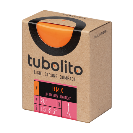 Tubolito Tubo BMX 20 x 1.50"- 2.50"42mm Presta Valve Orange Inner Tube