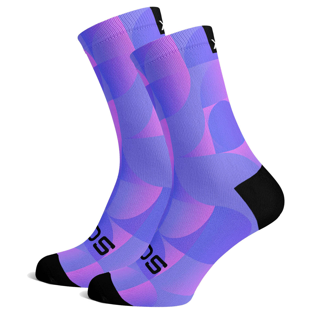 Sox Footwear Solid Purple Premium Crew Socks