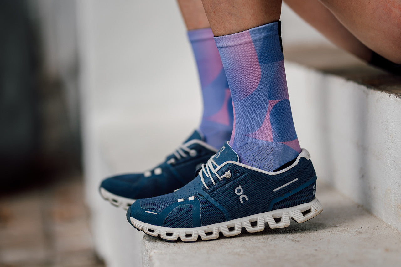 Sox Footwear Solid Purple Premium Crew Socks