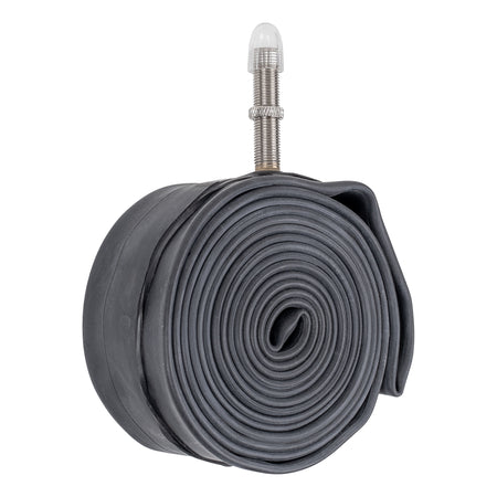 Schwalbe AV7 inner tube 20-inch rolled with Schrader valve for bicycle tires in various sizes.