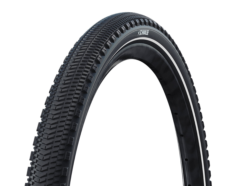 Schwalbe G-One Overland Performance RaceGuard TLR Folding Gravel Tyre in Black Reflex