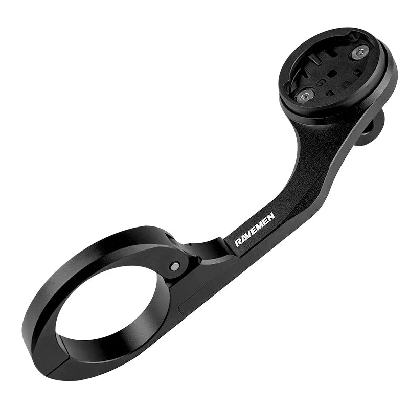 Ravemen AOM02 Aluminium Out-Front Mount compatible with Garmin Wahoo Bryton, lightweight and durable design.